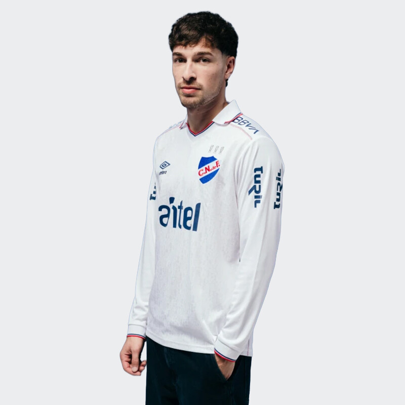 Camiseta Umbro Manga Larga Home 2026 Nacional Blanco
