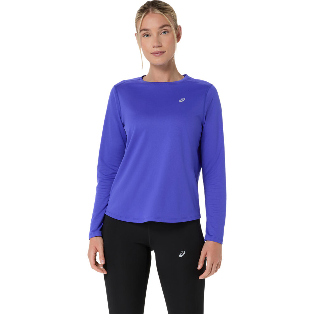 Polo Runnig Asics Silver LS Top Mujer Cobalt Burst