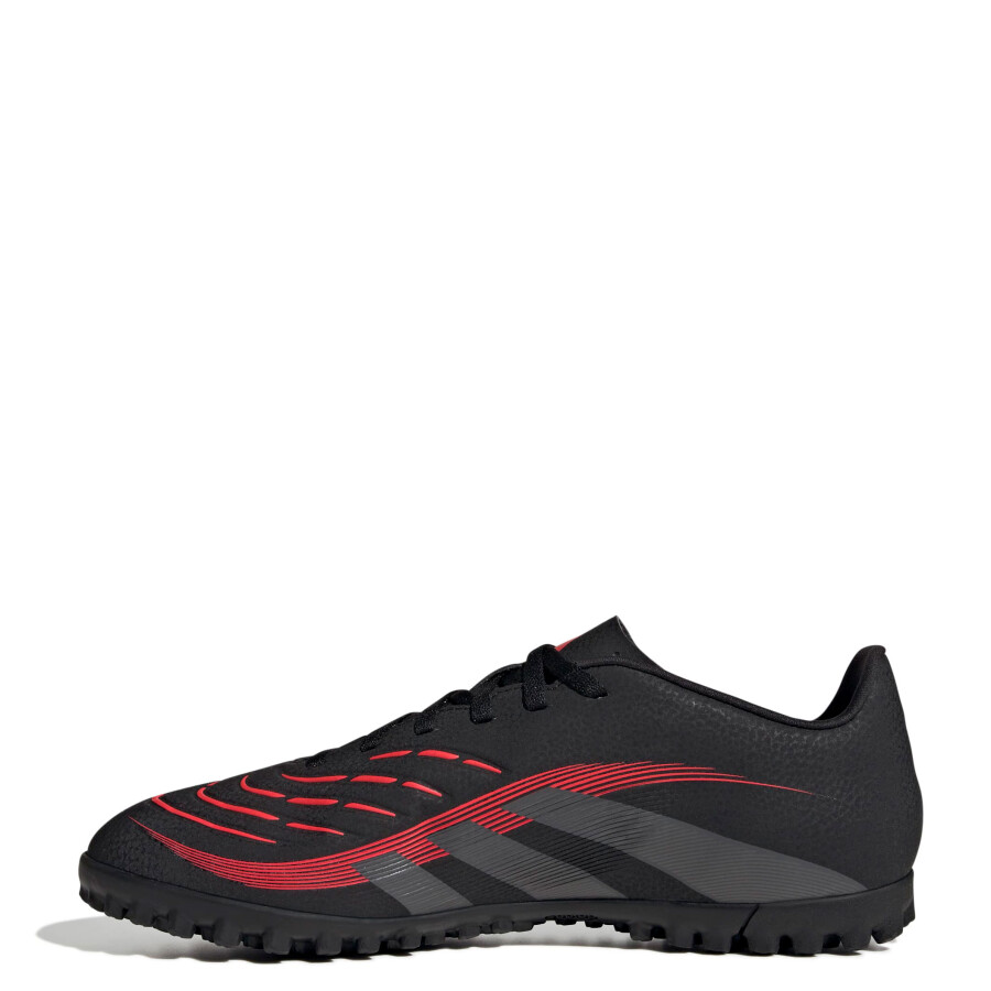 Championes Unisex Adidas Futbol 5 Predator Club TF Negro - Rojo