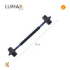 Set 2 Mancuernas Lumax + Barra 2 En 1 + 40kg Discos Pesas Azul