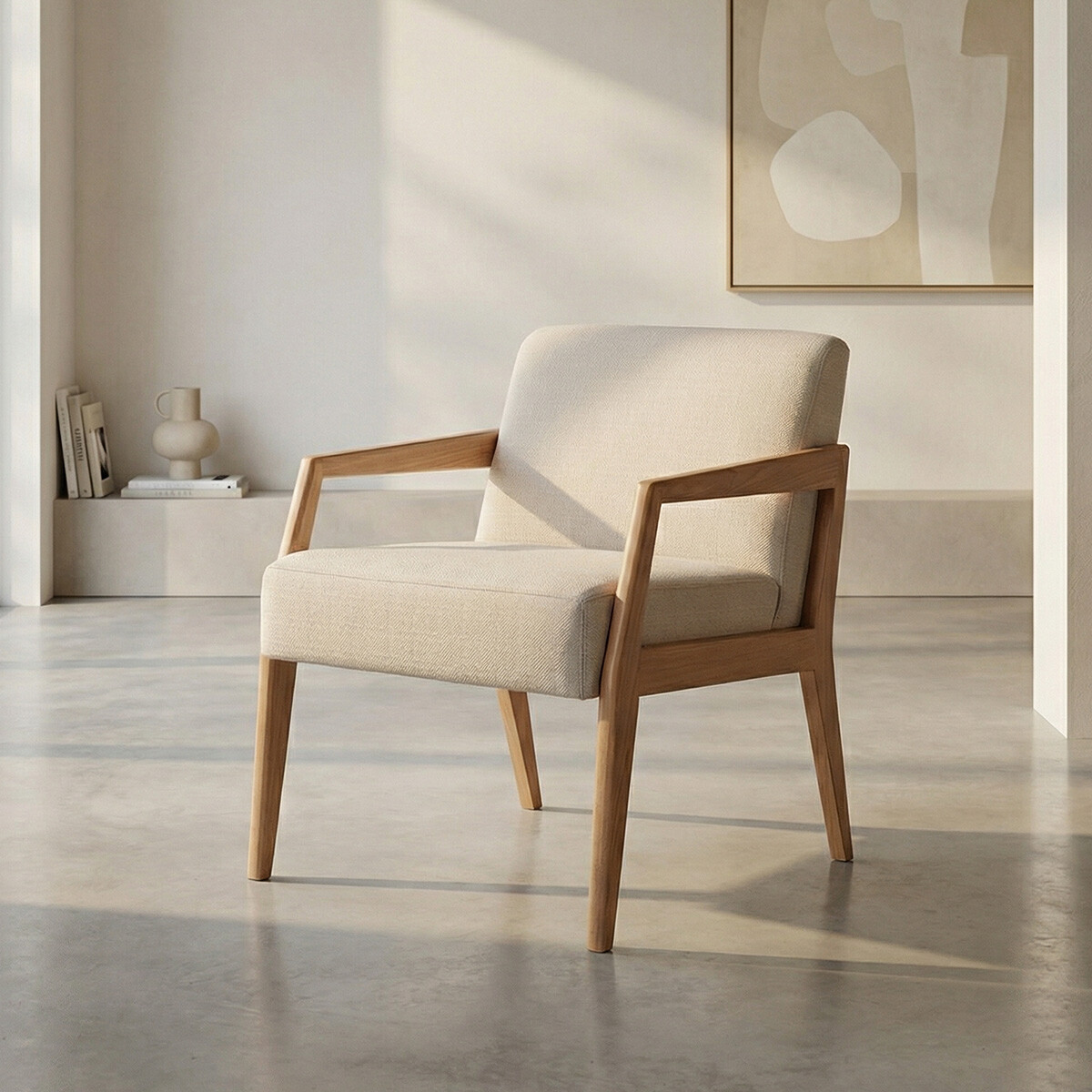 Butaca Zara - Tela Rústica - 218-G2 (Cruda) 