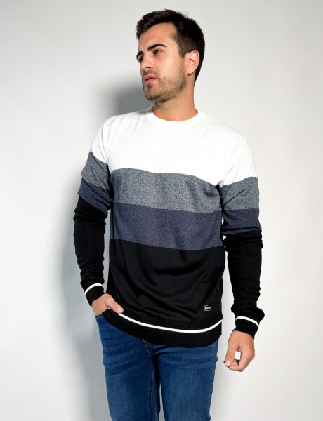 Sweater rayado tejido Pedro Blanco