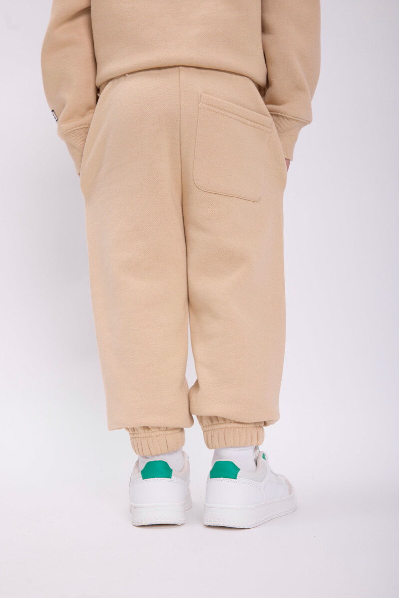 Pantalón deportivo jogger Tostado