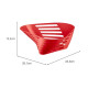 Frutero de mesa plástico ROJO