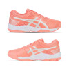 Zapatillas Championes Deportivos De Tenis Mujer Asics Gel-Backhand Coral y Plateado