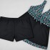 Malla tankini Negro/verde