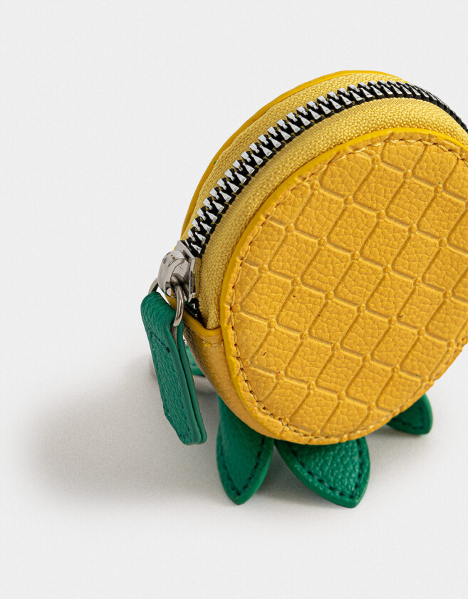 Monederos Monedero Cuerina Fruta - Amarillo Medio
