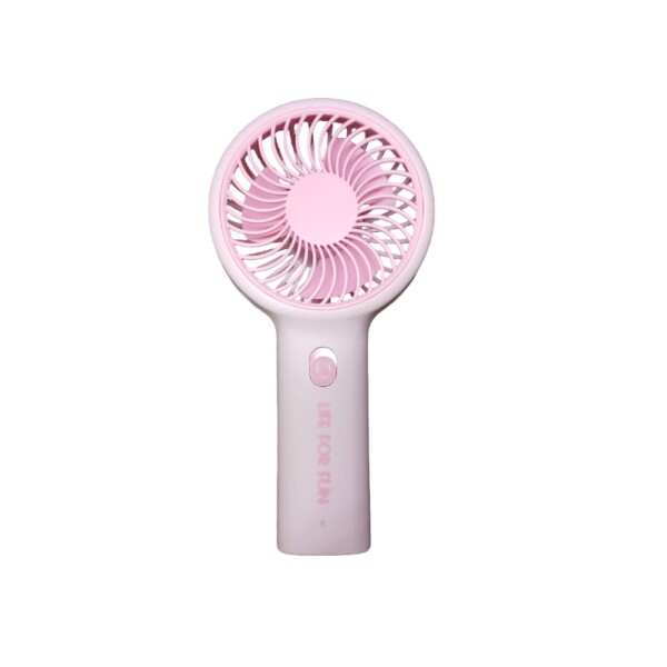 Ventilador mini con soporte rosa