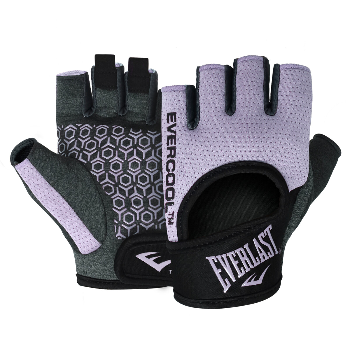 GUANTE DE PESAS EVERLAST HEATHER LI/BK S - LI/BK 