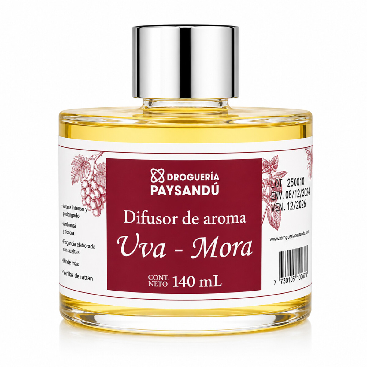 Difusor de aroma Uva Mora - 140 mL 