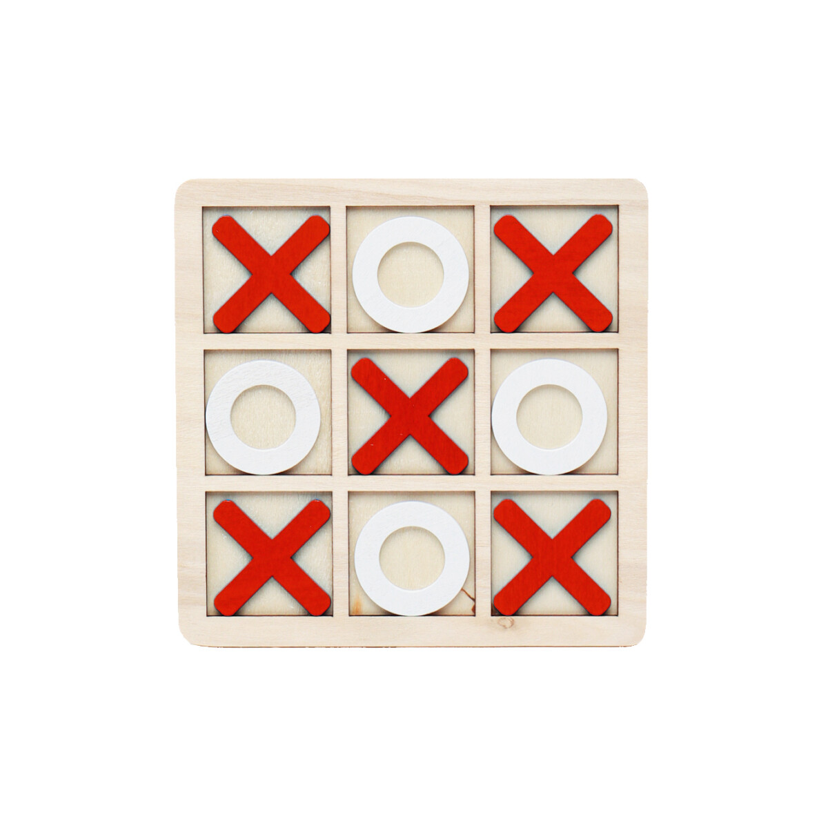 Juego de mesa TATETI XXL - Blanco Y Rojo 