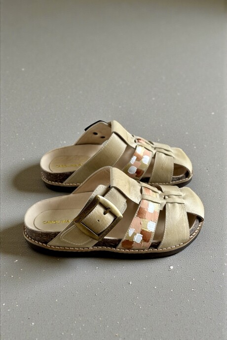 Sandalias GILI Natu Línea Ottenta Con Arte Pintado A Mano Sandalias GILI Natu Línea Ottenta Con Arte Pintado A Mano