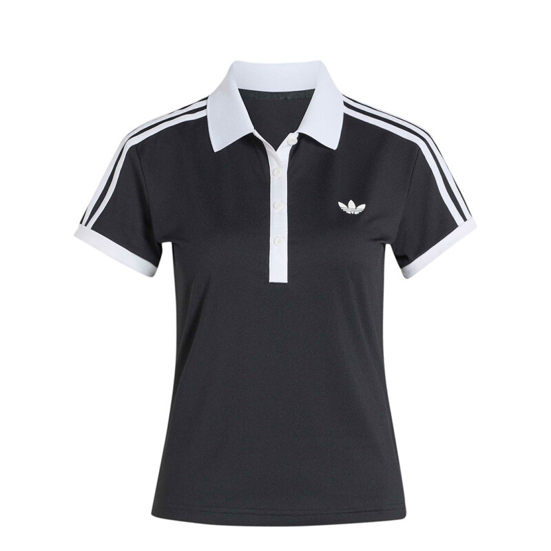 Remera de Mujer Adidas Polo Classic Negro - Blanco
