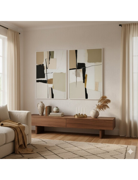 CUADRO CANVAS 60x90cm MARCO FIGURAS ABSTRACTAS 1 CUADRO CANVAS 60x90cm MARCO FIGURAS ABSTRACTAS 1