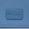 Cartera de mano New Penny en efecto cuero saffiano Coast Blue