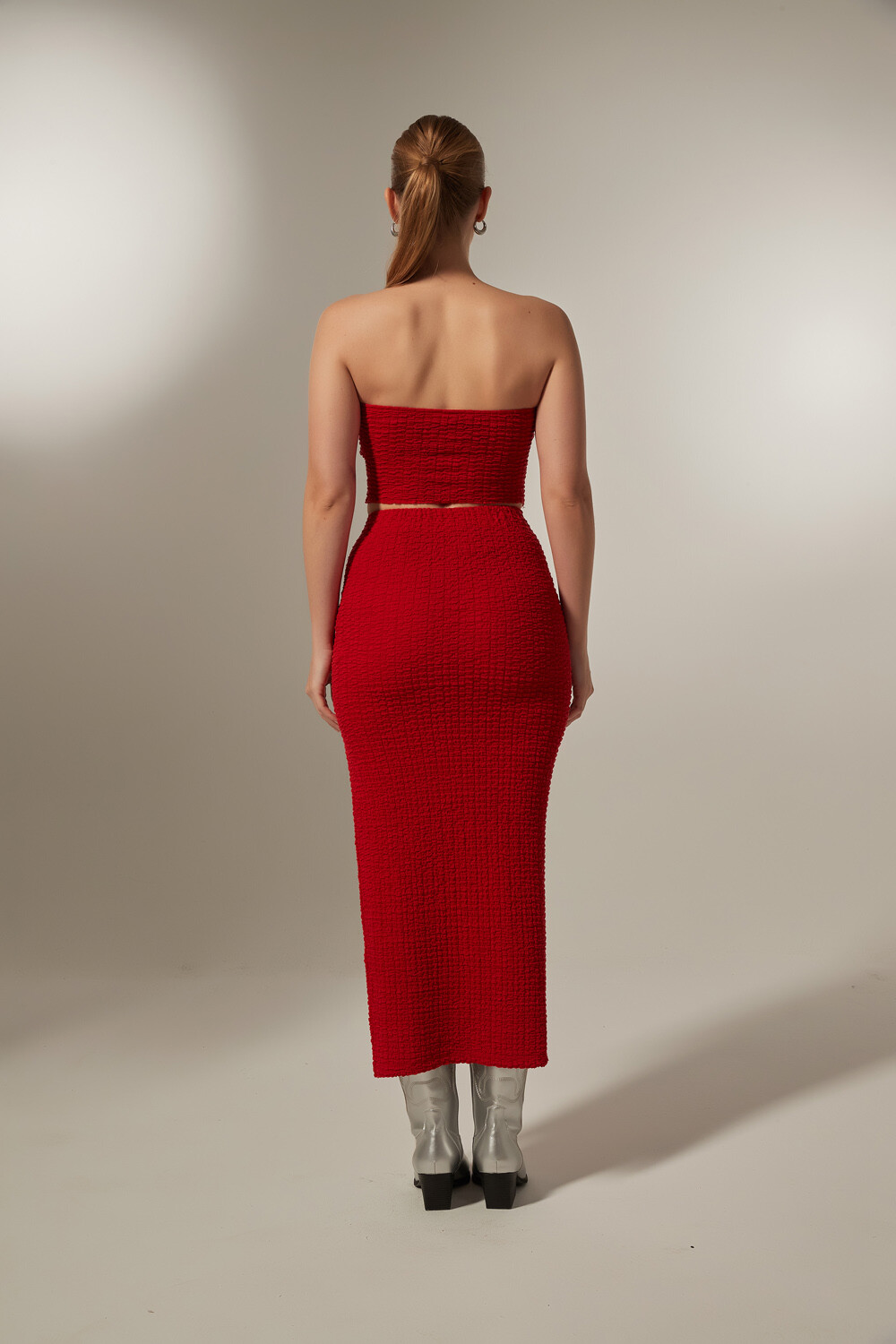 Falda Supin Rojo Coral