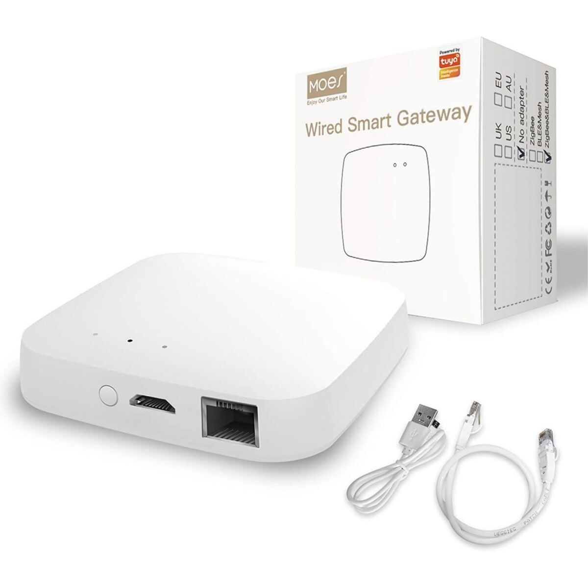 Smart Gateway Hub Zigbee Cableado RJ45 Tuya 