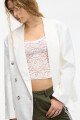 Blazer con botones Blanco