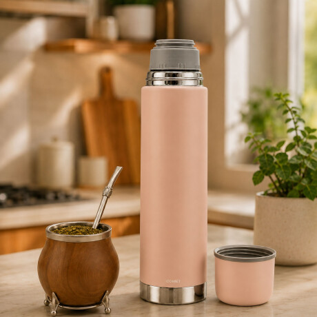 Termo Bala Acero Inoxidable 750Ml Mantiene Frío Calor Comet Rosa