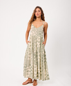 VESTIDO LARGO IRISA RUSTY Verde