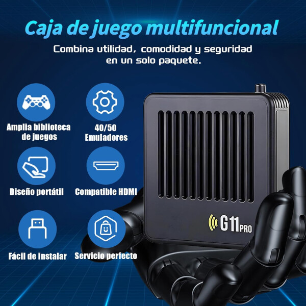 Consola De Juegos G11 Pro Con 2 Controles CONSOLA GBOX G11 PRO GAMEBOX GAMEPAD