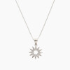 Cadena con dije de sol en plata 925 y circonias Cadena Con Dije De Sol En Plata 925 Y Circonias