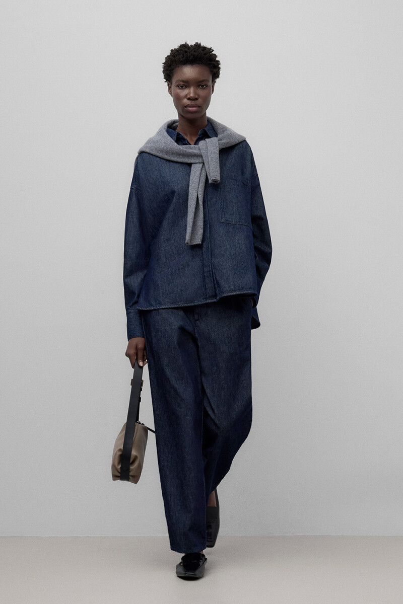 CAMISA OVERSIZE Azul