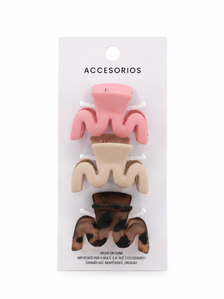 PINZAS PACK X3 MULTICOLOR