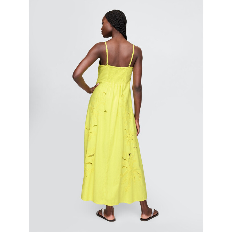 SL EMBR MAXI DRESS LIMEADE 13-0645 TCX