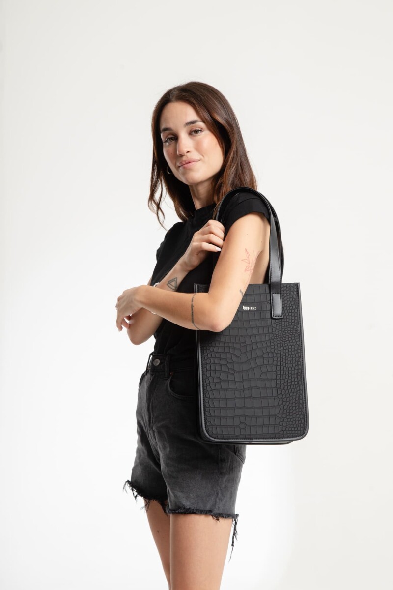 Matera Bolsito Croco - Croco Negro 