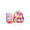 Set de mochila infantil de neopreno y cartuchera con divisiones brio set-magicpony-gatitos