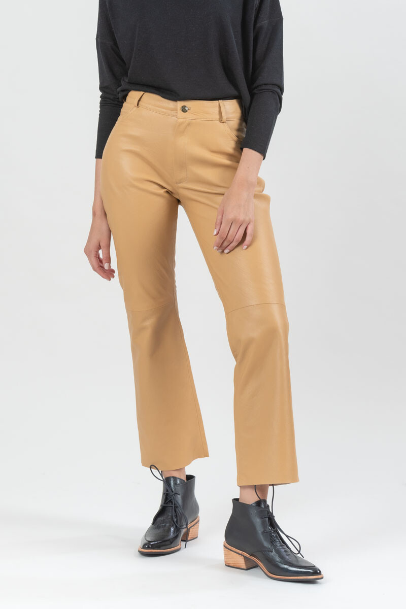 Leather Pant Camel