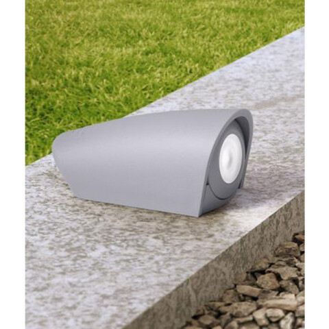 Aplique LED cilíndrico gris IP67 G9 inc. MAMETE FL0968