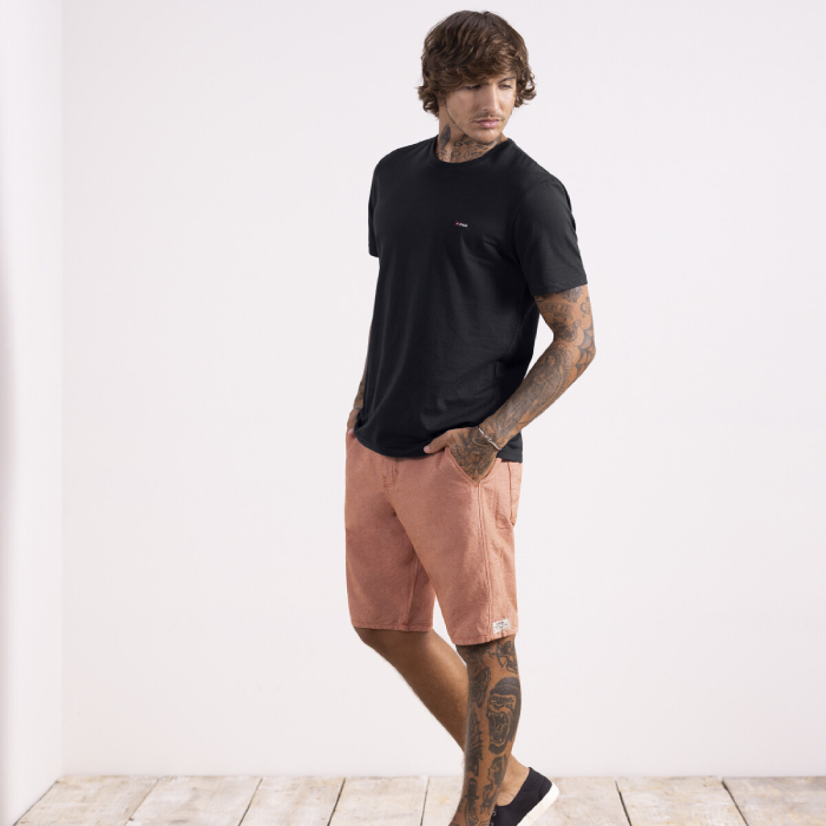 Bermuda Casual Surf - Naranja 