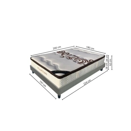 Sommier super king Hamptons Hybrid Palladium Sommier super king Hamptons Hybrid Palladium