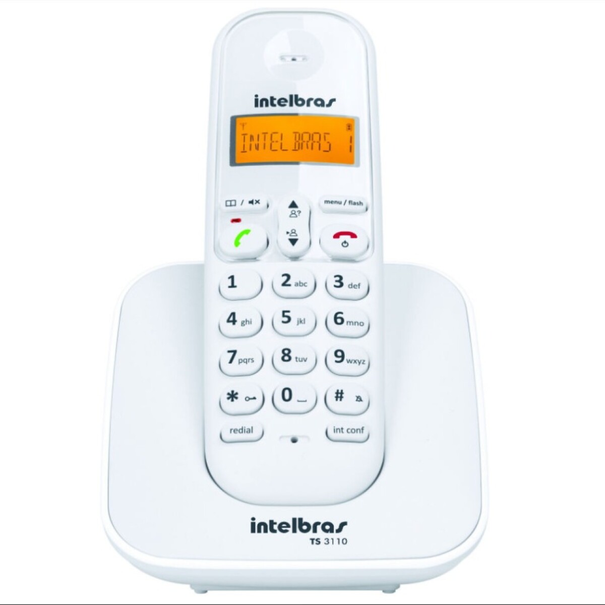 Teléfono Inalámbrico Digital INTELBRAS TS-3110 Ergonómico - Blanco 