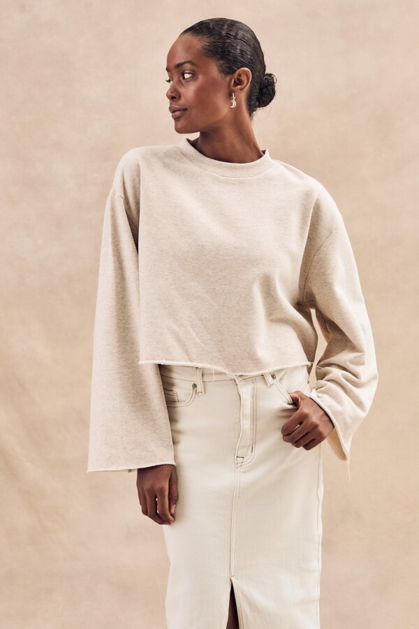 Sweater Boutonne Nácar