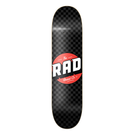 Deck Skate Rad 8.125" - Modelo Checkered Black / Ash (Sólo Tabla) Deck Skate Rad 8.125" - Modelo Checkered Black / Ash (Sólo Tabla)