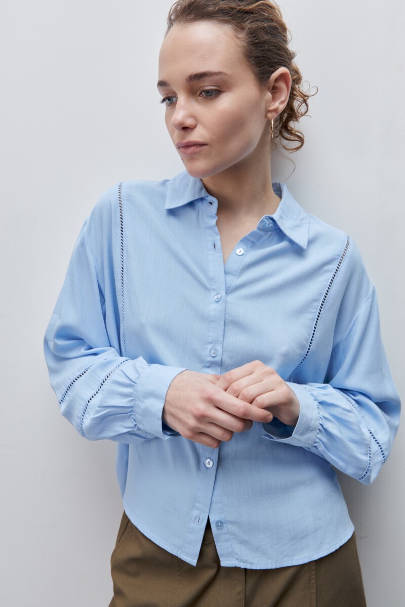 CAMISA YUKA Celeste