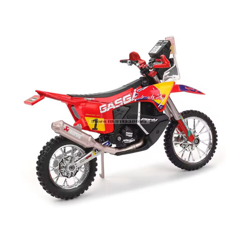 Motocicleta Bburago Gasgas RX450F (Dakar 2023) Escala 1:18 U