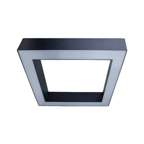 Lum. cuad. LEHMAN 56 negro 1200x1200mm 144W 3000K MN1620