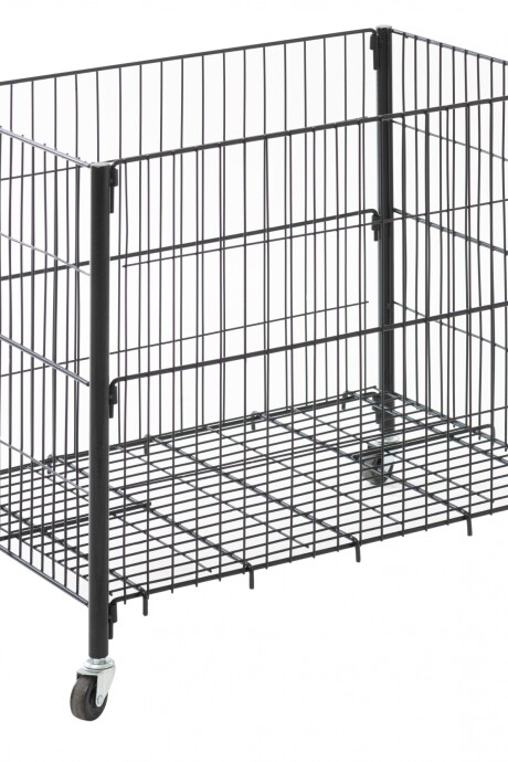 Canasto Exhibidor Mesa De Ofertas Con Ruedas Negro Canasto Exhibidor Mesa De Ofertas Con Ruedas Negro