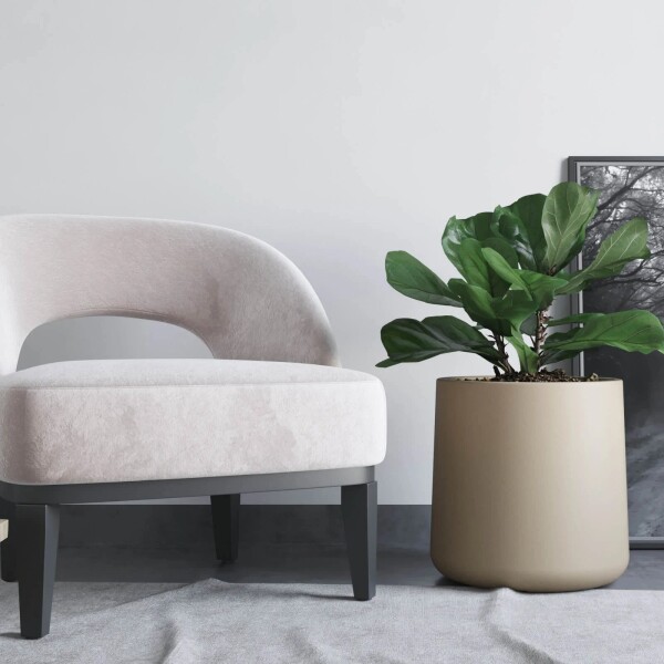 Macetero Gota 40 Beige Alto 40cm x 35cm Ancho Boca x Diam Base 40cm, 40 lts Macetero Gota 40 Beige Alto 40cm x 35cm Ancho Boca x Diam Base 40cm, 40 lts