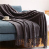 Manta sillon y cama tejida 127 x 172cm gris