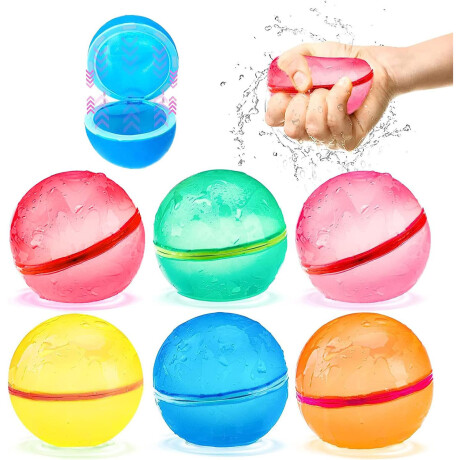 Set X6 Bombas Bombitas De Agua Reutilizables 7 Cm Pis005020