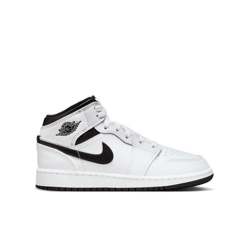 Zapatillas Air Jordan 1 Mid de Niño Blanco
