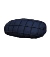 Almohadion Cuero 56x35cm oval chico Azul