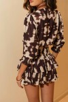 VESTIDO VALENTINA MINI BROWN IVORY COW VESTIDO VALENTINA MINI BROWN IVORY COW