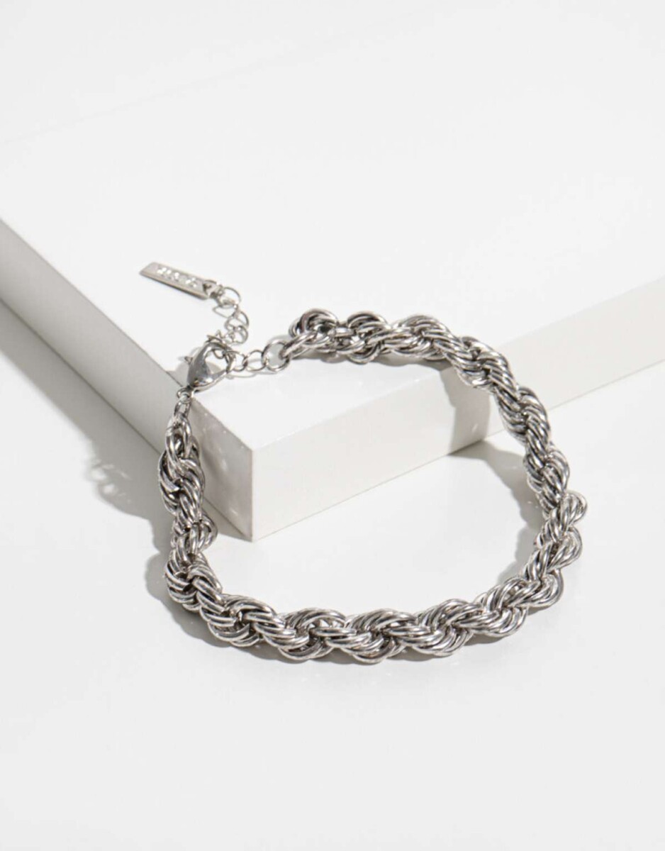 Pulsera Trenzada - Plateado 