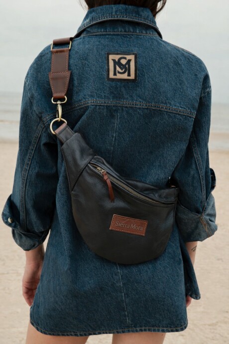 Leather Fanny Pack Negro